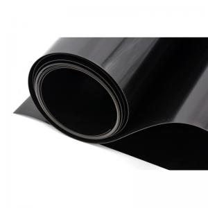 0,15 mm korkea kiiltävä joustava PVC ohut muovilevy musta