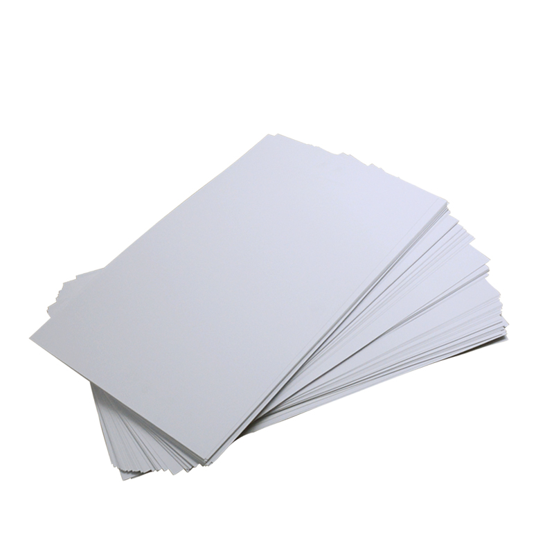1 mm UV A4-kokoinen jäykkä valkoinen läpinäkymätön mustesuihkutulostettava PVC-muovilevy ID-kortille