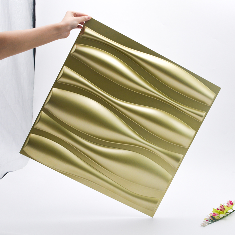 Äänieristysmuovisesta PVC-materiaalista koristeellinen seinäpaneeli, 1 mm paksut 3D-seinäpaneelit sisustukseen