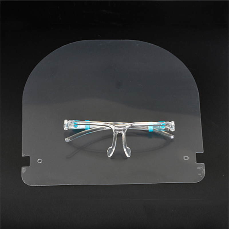 Anti Fog uudelleenkäytettävät kasvonsuojalasit Protector Facial Faceeshield Face Plastic Shield with Glasses